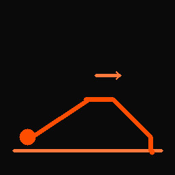 Line drawing of a Terminal Knee Extension — standing tall, band or towel behind the knee, driving the knee straight back into the anchor.